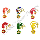 Coloured Moti Sheeshphool with Nang, premium quality Mastak Shringar