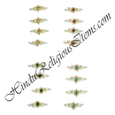 Premium Quality White Moti Bajuband With AD Diamond