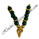 Small Coloured Moti Mala With Heart Shape Pendant