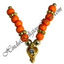 Small Coloured Moti Mala With Heart Shape Pendant