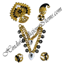 Premium Quality Golden Metal Meenakari Mala Set