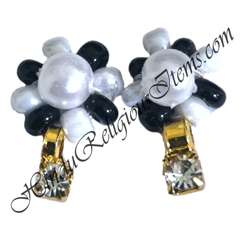 Premium Quality Moti Kundal With Diamond Latkan