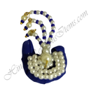 Cotton Sadi Paag With Moti Work & Moti Kalgi