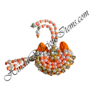 Premium Quality Cotton Paag With Moti Decoration With Moti Lad