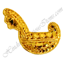Gold metal Vasant Feta, Medium size, for the Mastak Shringar of Shri Thakorji
