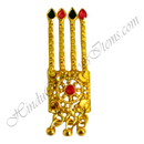Golden metal Meenakari Sehra for the Mastak Shringar of Shri Thakorji