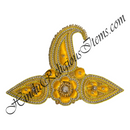 Premium Quality Jardoshi Shirpeach With Jhari Resham & Nang(Diamond) & Moti