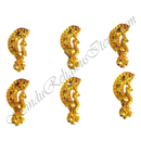 Golden metal Sheeshphool with peacock design for the Shree Mastak Shringar of Shri Thakorji