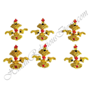 Golden metal Meenakari Tipara for the Mastak Shringar of Shri Thakorji