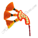 Premium Quality Coloured Resham Katra With Moti Work