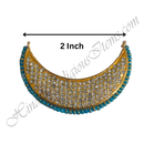 Premium Quality Golden Metal Haas With Nang(Diamond) & Moti
