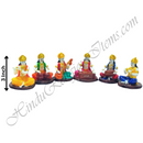 High Quality 3D Musicians (Kirtanya) Marble Swarup Set of 6 pieces, 3 inch