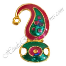 Golden Metal Meenakari Sheeshful