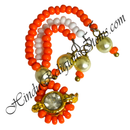 Coloured Moti Sheeshful With White Moti & Nang(Diamond)