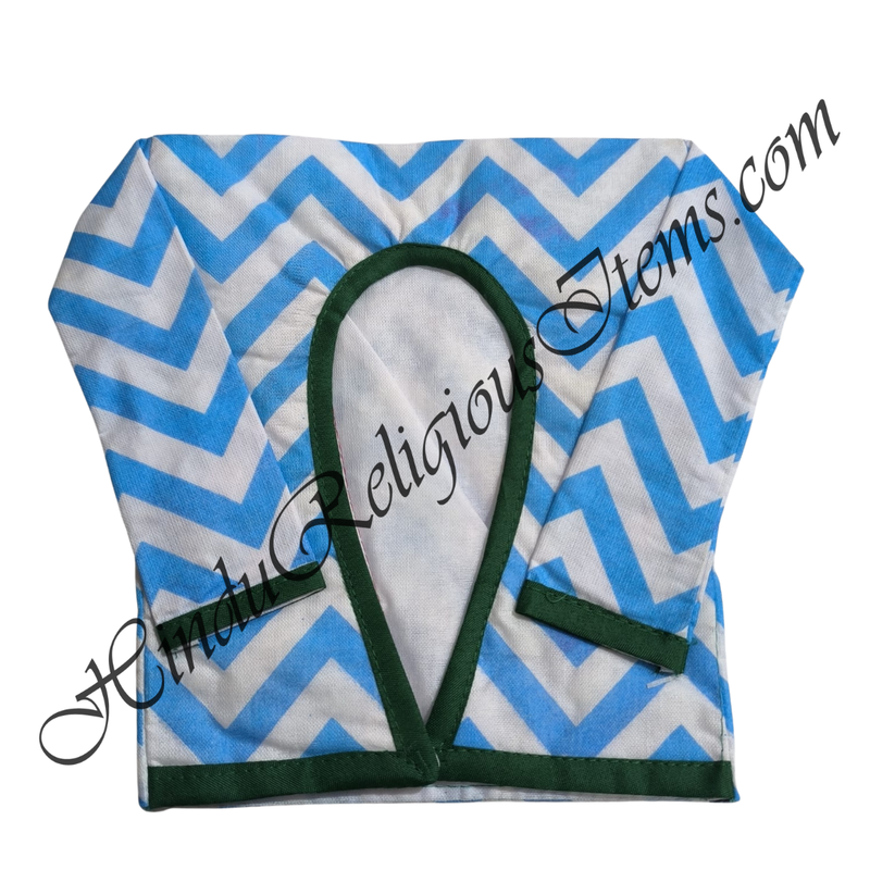 Large Size Chitraji W Shaped Double Colour Leheriya Gadal (Sweater) With Sleeves