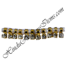 Coloured Moti Kandora With White Diamond Latkan