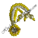 Coloured Moti Sheeshful With White Moti & Nang(Diamond)