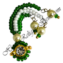 Coloured Moti Sheeshful With White Moti & Nang(Diamond)