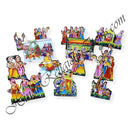 High Quality MDF Vivah Khel Cut Out (Set of 14)
