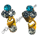 Diamond Kundal With Latkan