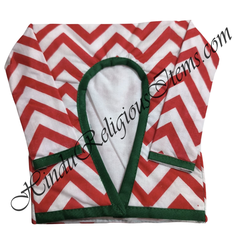 Large Size Chitraji W Shaped Double Colour Leheriya Gadal (Sweater) With Sleeves