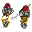 Diamond Kundal With Latkan