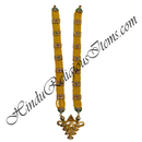 Premium Quality Moti Mala With Golden Rectangle Choki