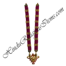 Premium Quality Moti Mala With Golden Rectangle Choki