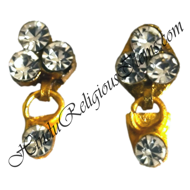 Diamond Kundal With Latkan