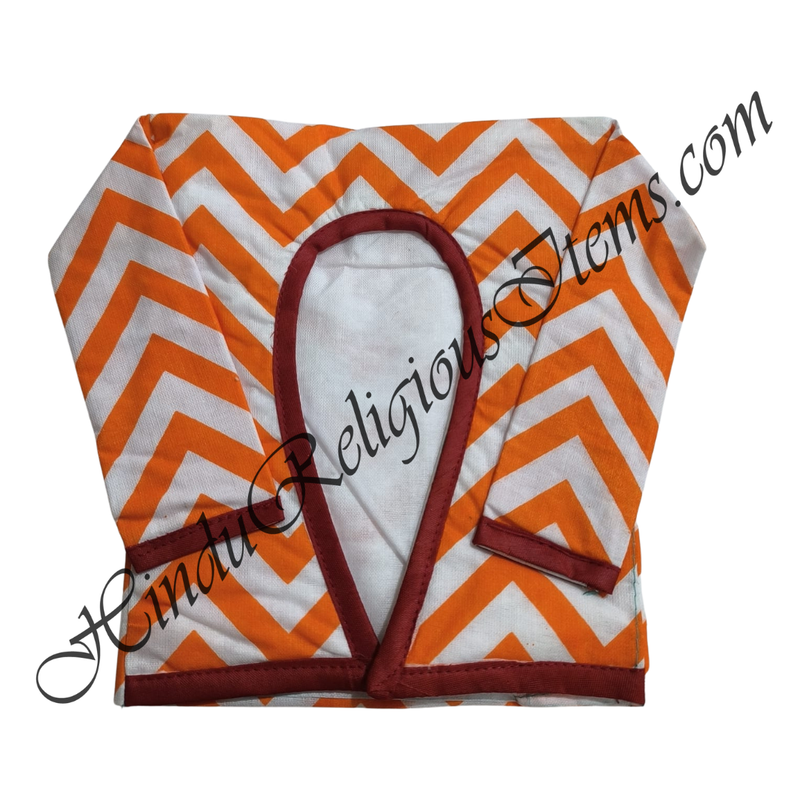 Large Size Chitraji W Shaped Double Colour Leheriya Gadal (Sweater) With Sleeves