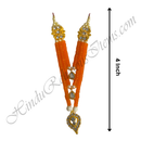 Premium Quality Three Layer Coloured Moti Mala With Droplet Shape Pendant