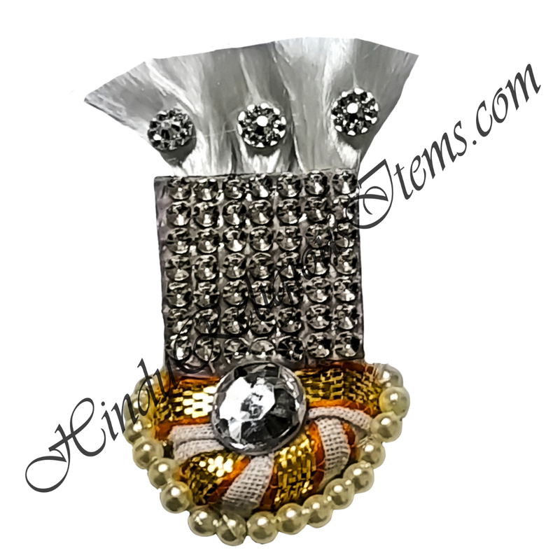 Decoration Paag Shera with Three Resham Fumta