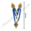 Premium Quality Three Layer Coloured Moti Mala With Droplet Shape Pendant
