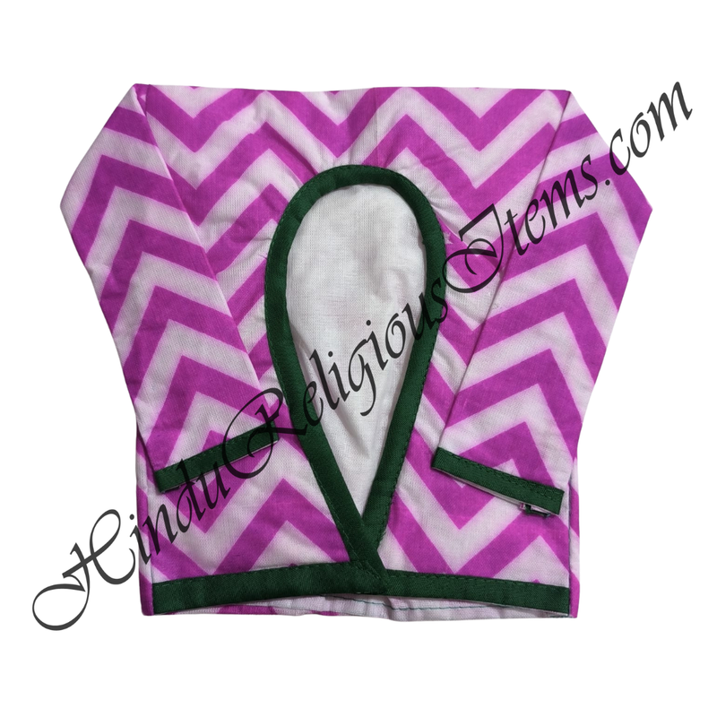 Large Size Chitraji W Shaped Double Colour Leheriya Gadal (Sweater) With Sleeves