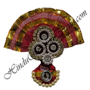Moti Decoration Paag With Three Circle Kalgi