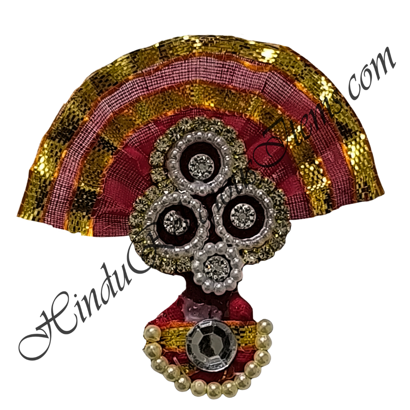 Moti Decoration Paag With Three Circle Kalgi