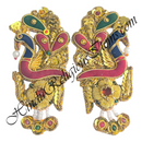 Premium Quality Jardoshi Kundal With Jhari Resham & Nang(Diamond) & Moti