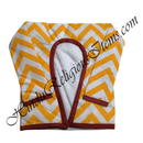 Large Size Chitraji W Shaped Double Colour Leheriya Gadal (Sweater) With Sleeves