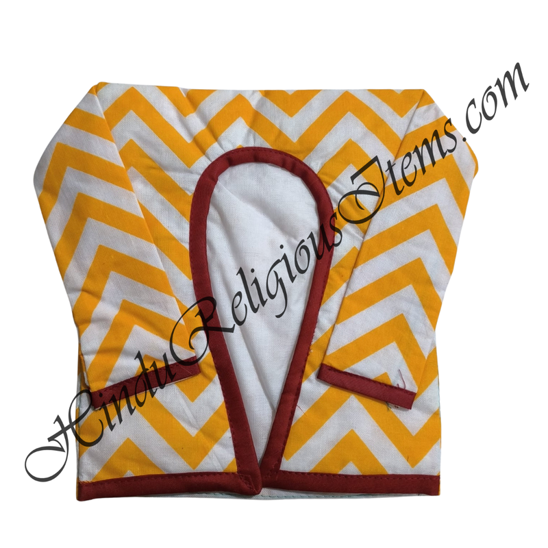 Large Size Chitraji W Shaped Double Colour Leheriya Gadal (Sweater) With Sleeves