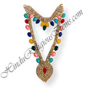 Nang(diamond) Two Layer Mala With Multicolored Droplet Shape Pendent