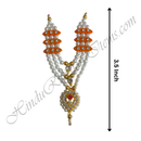 Premium Quality Three Layer White Moti Mala With Nang(Diamond)