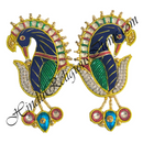 Premium Quality Jardoshi Kundal With Jhari Resham & Nang(Diamond) & Moti