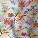 High Quality Satin Silk Super Fine Holi Pichkari Print Fabric/ Kapad (SSFPP)