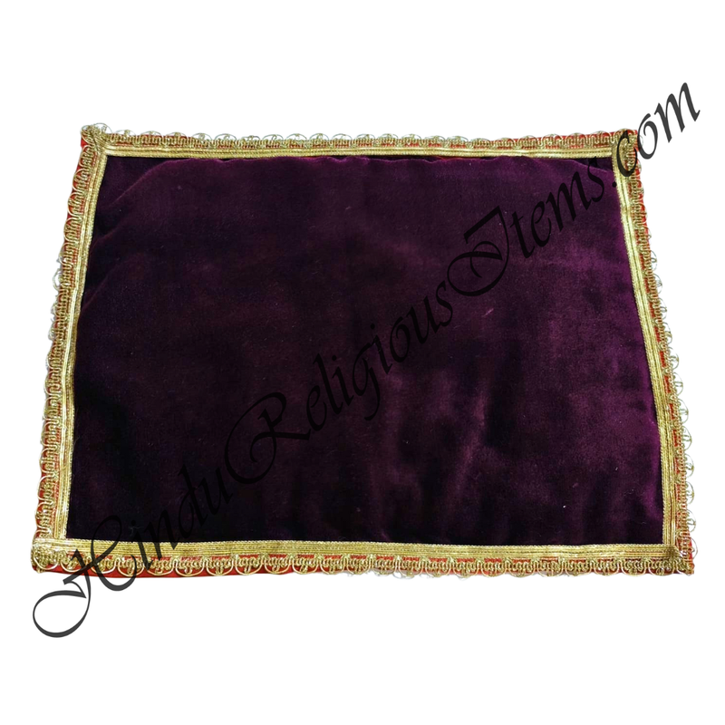 Velvet With Golden Jhari Decorative Lace Dulai / Rajai (Blanket)