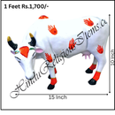 White Chhapa Wali Gaay (Cow) Animal Fiber Swarup / Khilona (Copy)