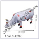 White Chhapa Wali Gaay (Cow) Animal Fiber Swarup / Khilona (Copy)
