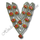 High Quality Three Layer White Moti Gadi Mala (Haar Set of 2) With Chhep Padak Choki (M-64)