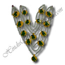 High Quality Three Layer White Moti Gadi Mala (Haar Set of 2) With Chhep Padak Choki (M-64)