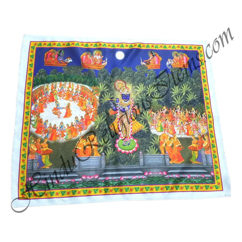 High Quality Satin Printed Pichwai (Backdrop)-Maharaas