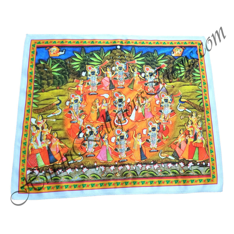 High Quality Satin Printed Pichwai (Backdrop)-Maharaas